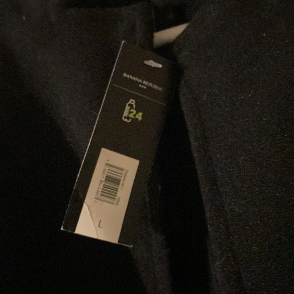 NWT Banana Republic L Black Over Coat - Picture 4 of 5
